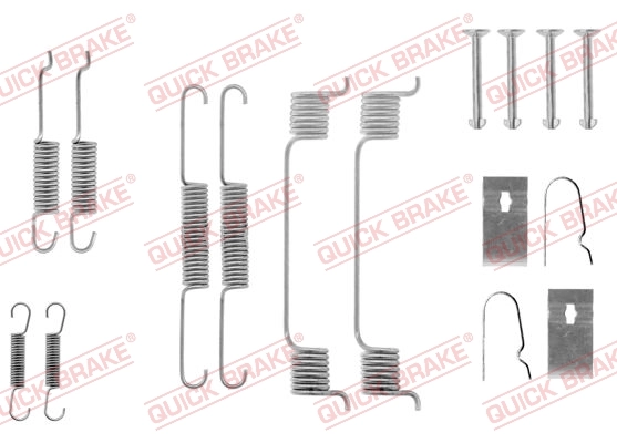 Accessory Kit, brake shoes